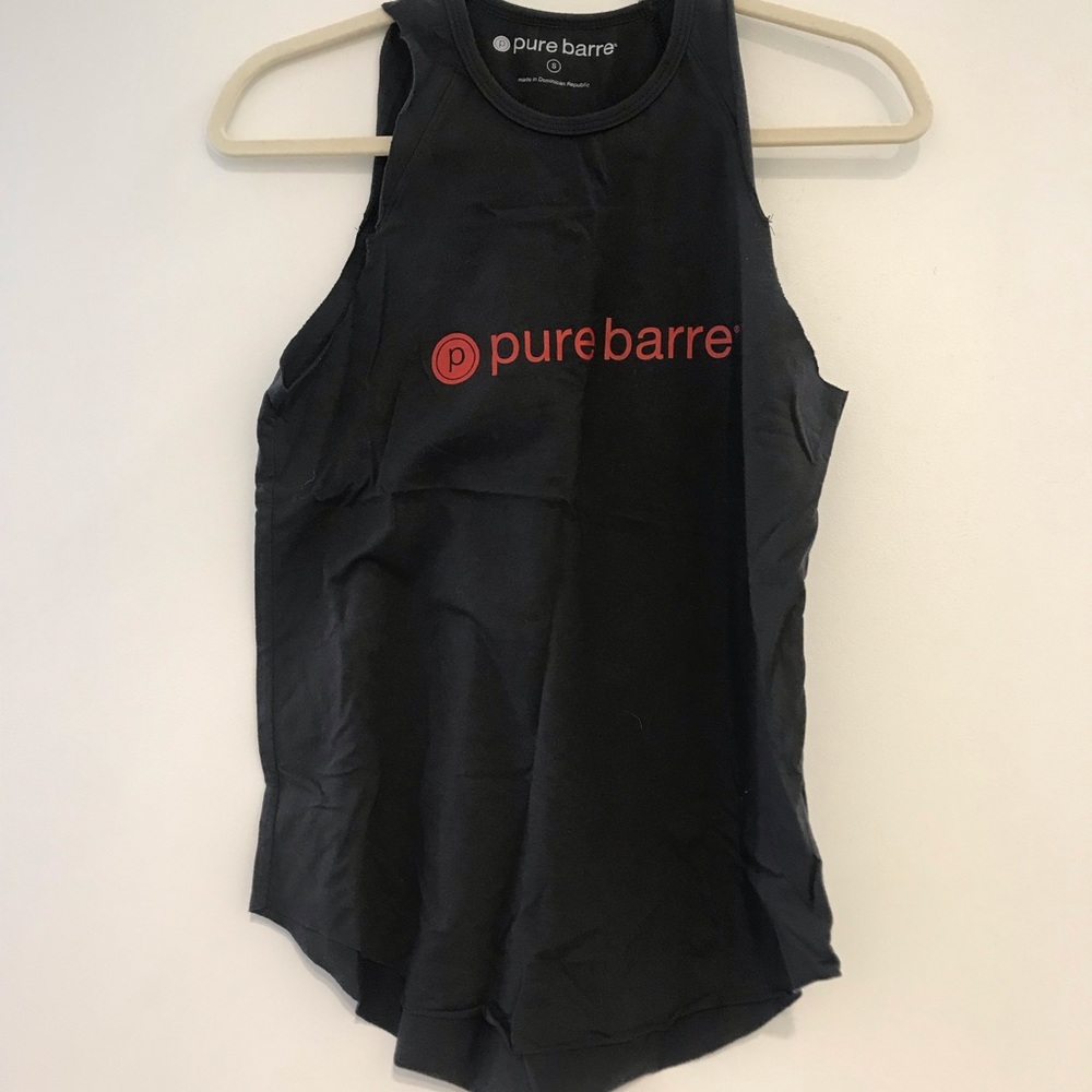 Dark gray high neck Pure Barre tank